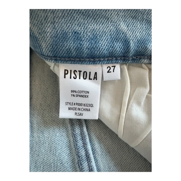 PISTOLA Cassie Crop Super High Rise Straight Jeans – Size 27 - Picture 5 of 6